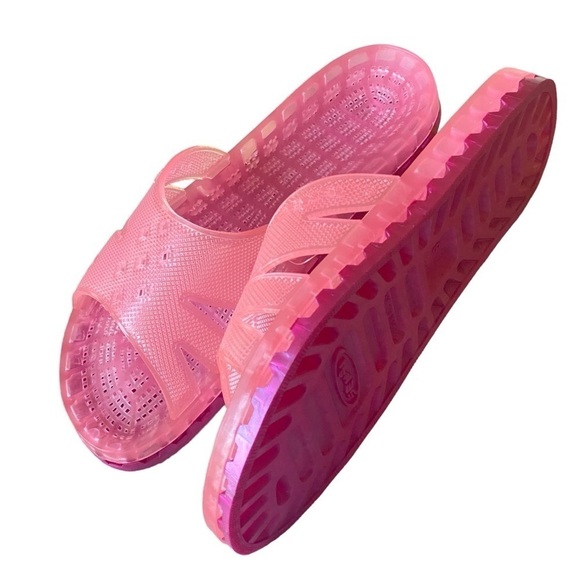 SENSI Jelly Sandal Waterproof, Messaging, Recovery Slide Pink Size 8 - Picture 3 of 13